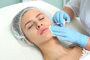 woman getting mesotherapy injections